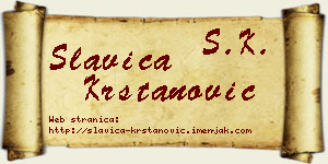 Slavica Krstanović vizit kartica